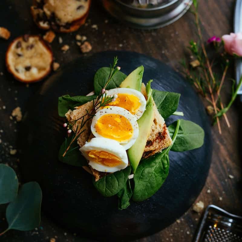 beautifully arranged food