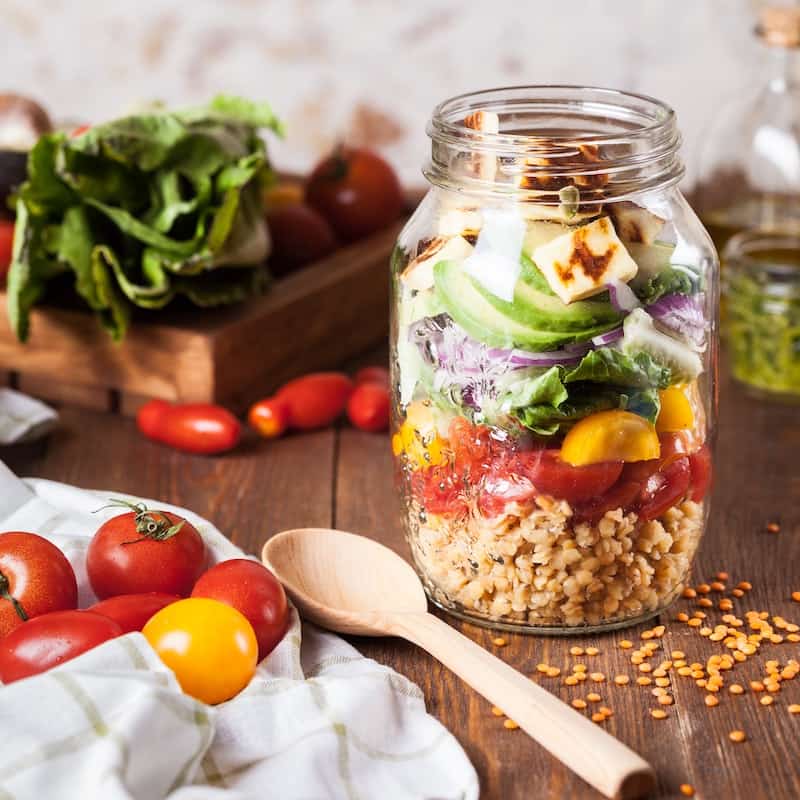 beautifully arranged food